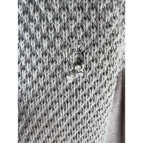 Zara woman Medium wool blend knit sleeve tan zip up jacket coat *flaw* - Picture 9 of 10